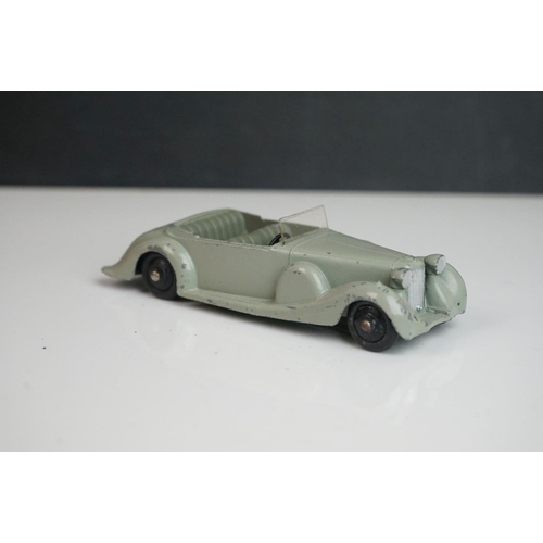 1072 - Nine early-mid 20th C Dinky diecast road models including 38d, 3 x 38c, 30a, 2 x 39f etc, some paint... 