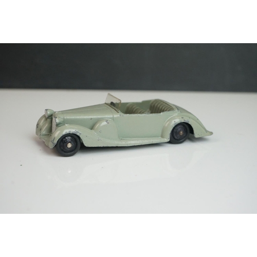 1072 - Nine early-mid 20th C Dinky diecast road models including 38d, 3 x 38c, 30a, 2 x 39f etc, some paint... 