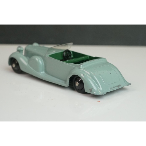 1072 - Nine early-mid 20th C Dinky diecast road models including 38d, 3 x 38c, 30a, 2 x 39f etc, some paint... 