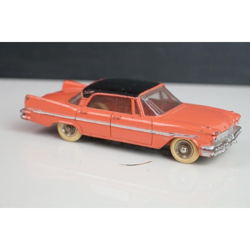 1073 - 12 Mid 20th C Dinky diecast road models to include Buick Roadmaster, Plymouth Plaza, 545 De Soto 59 ... 