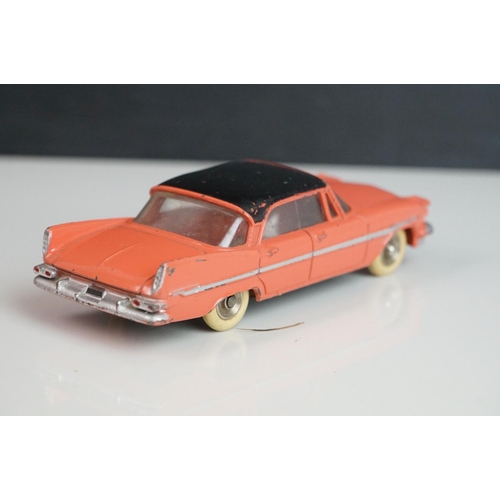 1073 - 12 Mid 20th C Dinky diecast road models to include Buick Roadmaster, Plymouth Plaza, 545 De Soto 59 ... 