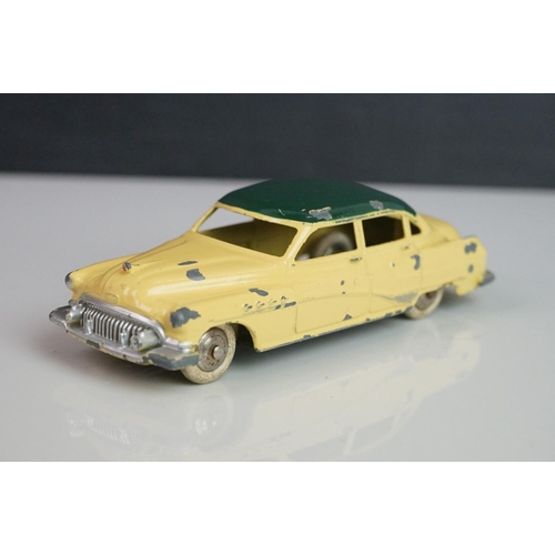 1073 - 12 Mid 20th C Dinky diecast road models to include Buick Roadmaster, Plymouth Plaza, 545 De Soto 59 ... 