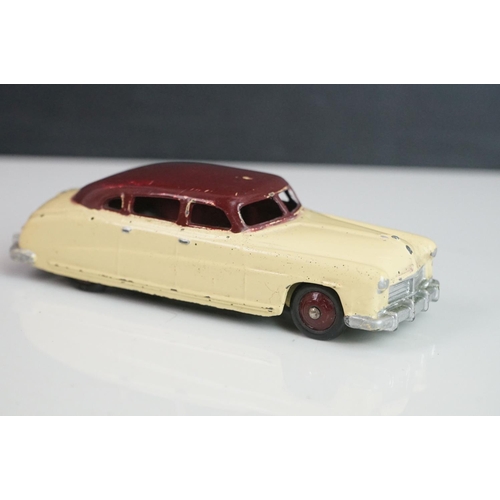 1073 - 12 Mid 20th C Dinky diecast road models to include Buick Roadmaster, Plymouth Plaza, 545 De Soto 59 ... 