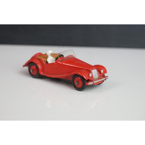 1073 - 12 Mid 20th C Dinky diecast road models to include Buick Roadmaster, Plymouth Plaza, 545 De Soto 59 ... 