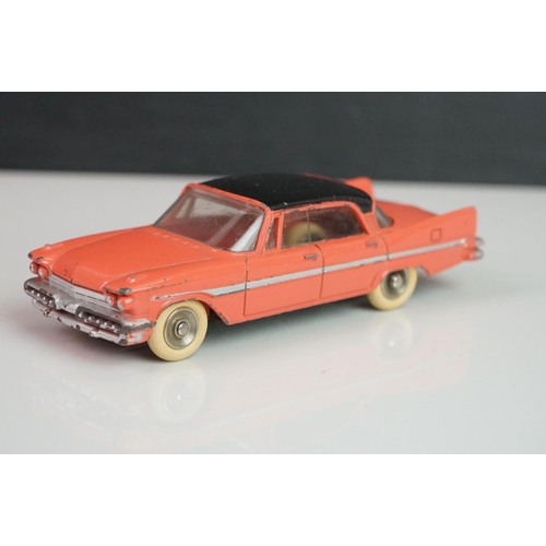 1073 - 12 Mid 20th C Dinky diecast road models to include Buick Roadmaster, Plymouth Plaza, 545 De Soto 59 ... 