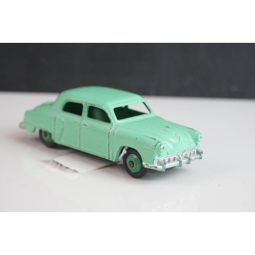 1075 - 12 Mid 20th C Dinky diecast road models to include 179 Studebaker President, 133 Cunningham, Plymout... 