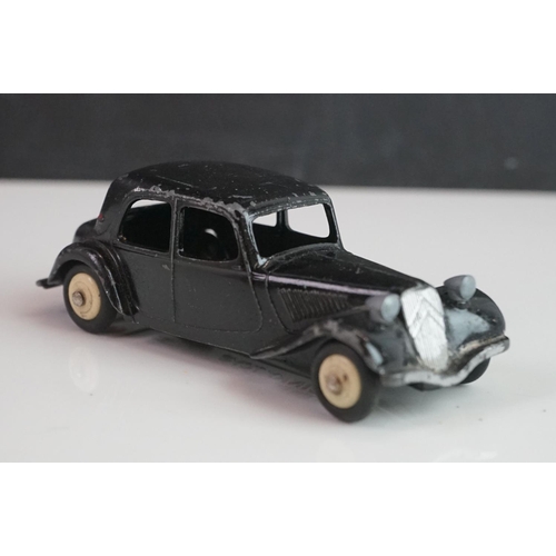 1075 - 12 Mid 20th C Dinky diecast road models to include 179 Studebaker President, 133 Cunningham, Plymout... 