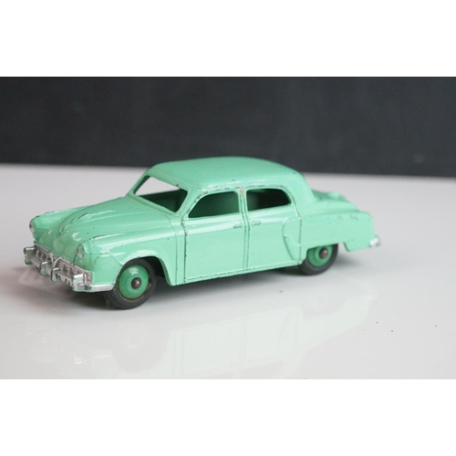 1075 - 12 Mid 20th C Dinky diecast road models to include 179 Studebaker President, 133 Cunningham, Plymout... 