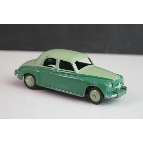 1075 - 12 Mid 20th C Dinky diecast road models to include 179 Studebaker President, 133 Cunningham, Plymout... 