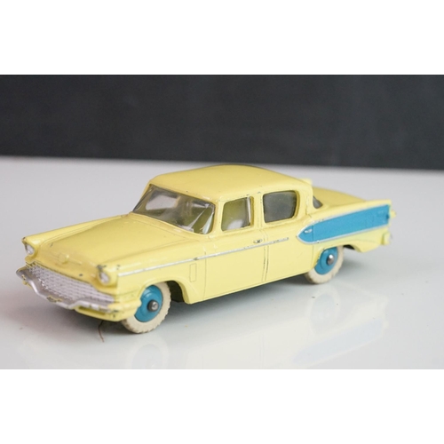 1075 - 12 Mid 20th C Dinky diecast road models to include 179 Studebaker President, 133 Cunningham, Plymout... 