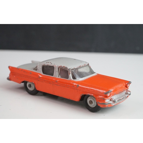 1077 - 12 Mid 20th C Dinky diecast road models to include Humber Hawk x 3, Packard x 3, 180 Packard Clipper... 