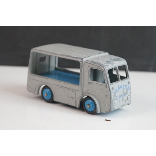 1078 - Four 30V NCB Electric Van diecast models, all variants, with some repainting and play wear