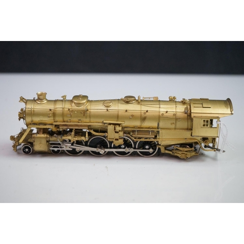 108 - Boxed Key Imports HO gauge N&W K-2A 4-8-2 Mountain brass locomotive & tender, made by Samhongsa (Kor... 