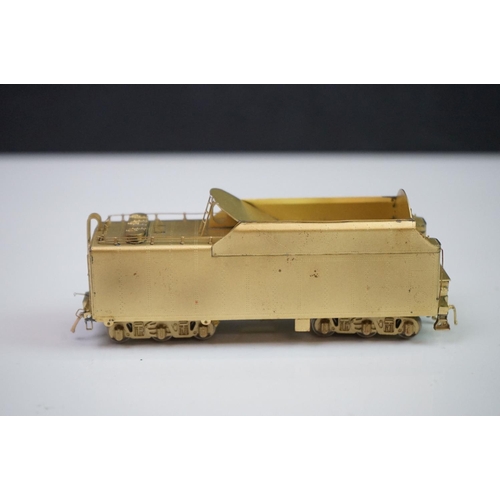 108 - Boxed Key Imports HO gauge N&W K-2A 4-8-2 Mountain brass locomotive & tender, made by Samhongsa (Kor... 