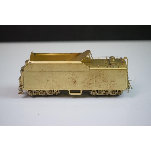 108 - Boxed Key Imports HO gauge N&W K-2A 4-8-2 Mountain brass locomotive & tender, made by Samhongsa (Kor... 