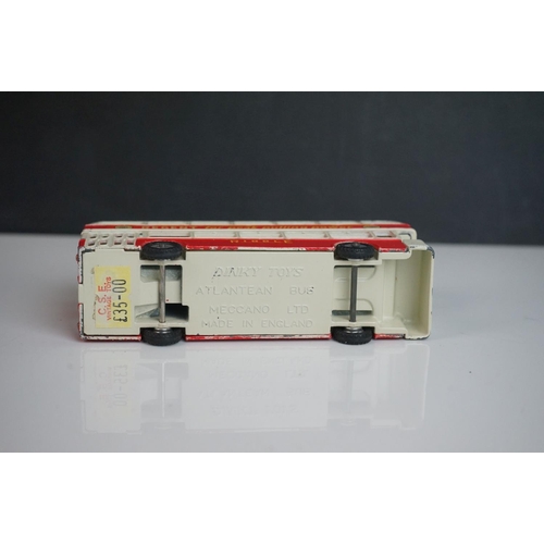 1084 - Ten play worn Dinky diecast buses to include FRench Autobus Parisien Somua Panhard, 4 x 290 Dunlop, ... 