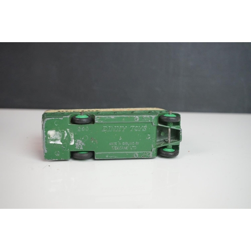 1084 - Ten play worn Dinky diecast buses to include FRench Autobus Parisien Somua Panhard, 4 x 290 Dunlop, ... 