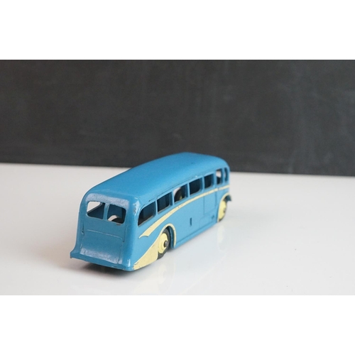 1085 - Seven Dinky diecast buses to include 2 x Luxury Coach (red & cream), 2 x Observation Coach, 2 x earl... 