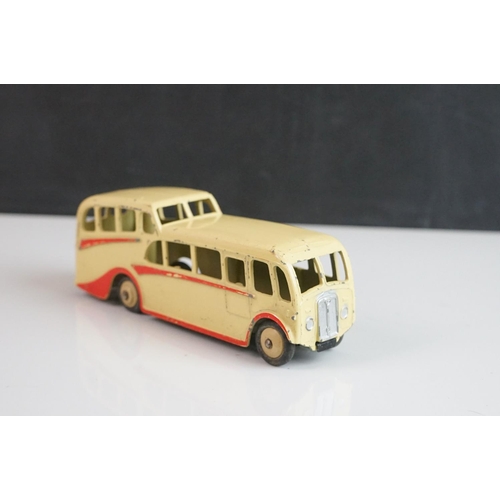 1085 - Seven Dinky diecast buses to include 2 x Luxury Coach (red & cream), 2 x Observation Coach, 2 x earl... 