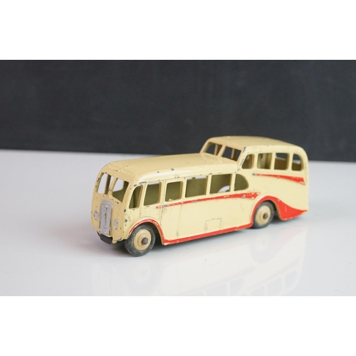 1085 - Seven Dinky diecast buses to include 2 x Luxury Coach (red & cream), 2 x Observation Coach, 2 x earl... 