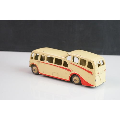 1085 - Seven Dinky diecast buses to include 2 x Luxury Coach (red & cream), 2 x Observation Coach, 2 x earl... 