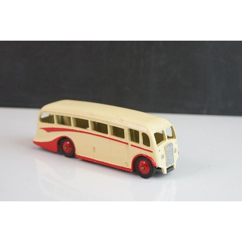 1085 - Seven Dinky diecast buses to include 2 x Luxury Coach (red & cream), 2 x Observation Coach, 2 x earl... 