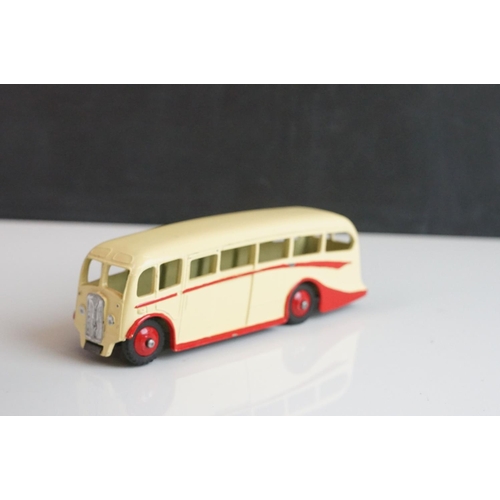 1085 - Seven Dinky diecast buses to include 2 x Luxury Coach (red & cream), 2 x Observation Coach, 2 x earl... 