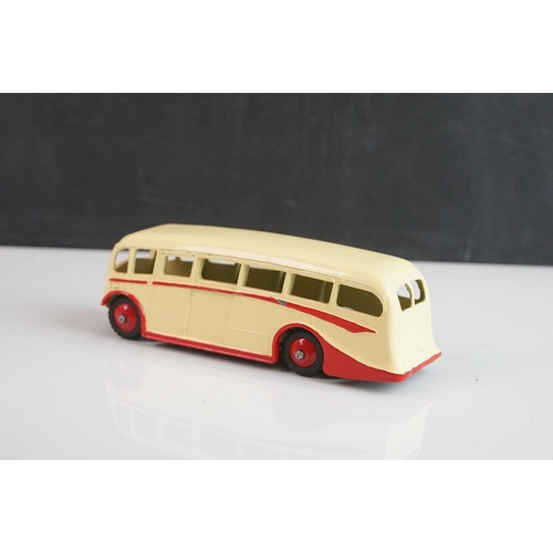 1085 - Seven Dinky diecast buses to include 2 x Luxury Coach (red & cream), 2 x Observation Coach, 2 x earl... 