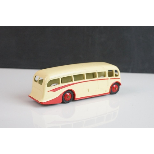 1085 - Seven Dinky diecast buses to include 2 x Luxury Coach (red & cream), 2 x Observation Coach, 2 x earl... 