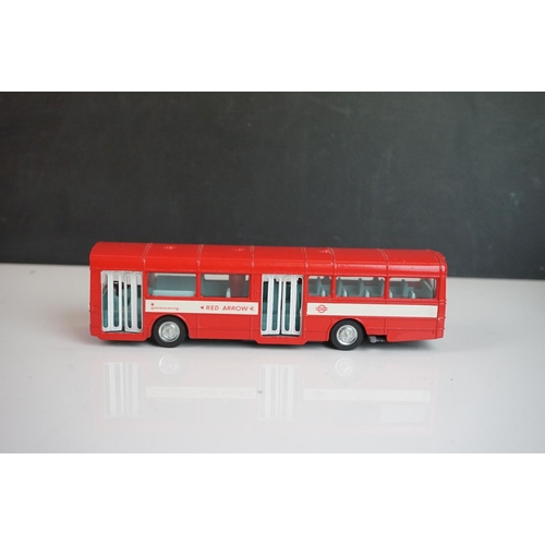 1086 - Five Dinky diecast buses to include 2 x Waynebus, 2 x AEC Single Deck Bus and a 952 Vega Major Luxur... 