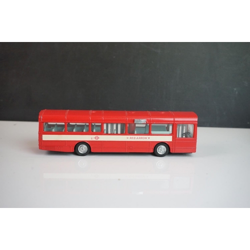 1086 - Five Dinky diecast buses to include 2 x Waynebus, 2 x AEC Single Deck Bus and a 952 Vega Major Luxur... 