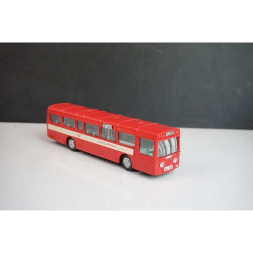 1086 - Five Dinky diecast buses to include 2 x Waynebus, 2 x AEC Single Deck Bus and a 952 Vega Major Luxur... 