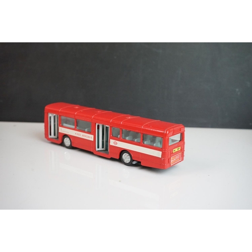 1086 - Five Dinky diecast buses to include 2 x Waynebus, 2 x AEC Single Deck Bus and a 952 Vega Major Luxur... 