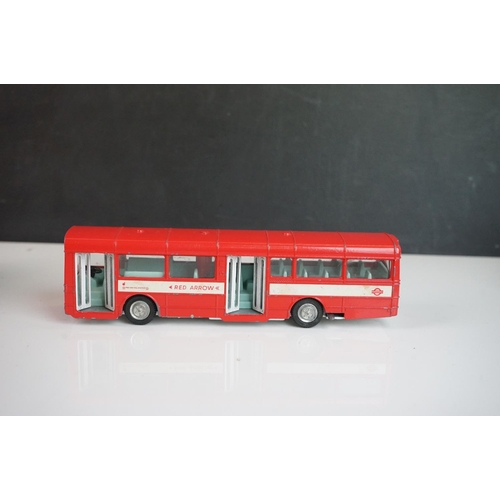 1086 - Five Dinky diecast buses to include 2 x Waynebus, 2 x AEC Single Deck Bus and a 952 Vega Major Luxur... 