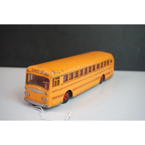 1086 - Five Dinky diecast buses to include 2 x Waynebus, 2 x AEC Single Deck Bus and a 952 Vega Major Luxur... 