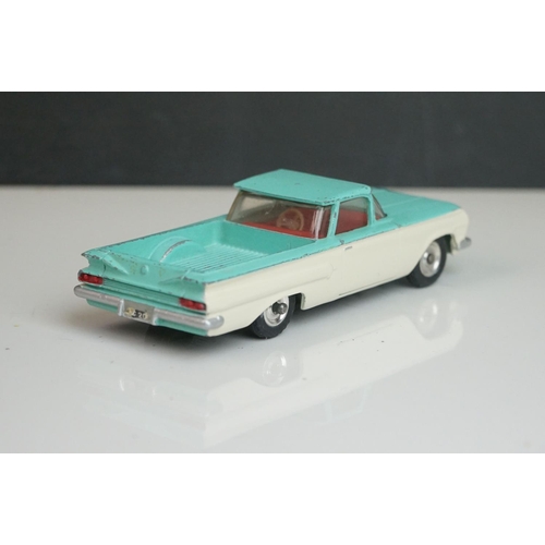 1087 - 13 Mid 20th C Dinky play worn diecast models to include Vanguard x 2, Chrysler, Armstrong Siddeley, ... 