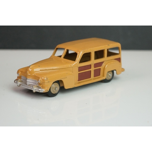 1087 - 13 Mid 20th C Dinky play worn diecast models to include Vanguard x 2, Chrysler, Armstrong Siddeley, ... 