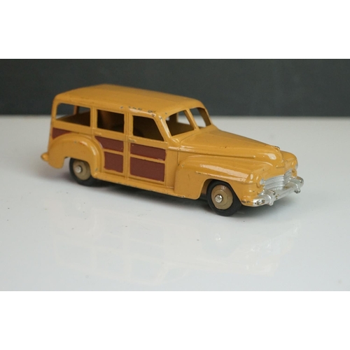 1087 - 13 Mid 20th C Dinky play worn diecast models to include Vanguard x 2, Chrysler, Armstrong Siddeley, ... 