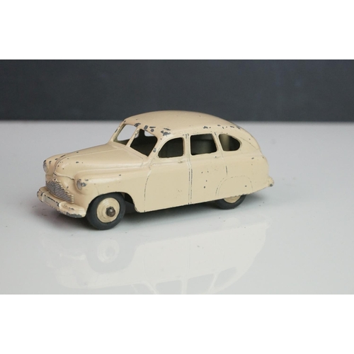 1087 - 13 Mid 20th C Dinky play worn diecast models to include Vanguard x 2, Chrysler, Armstrong Siddeley, ... 