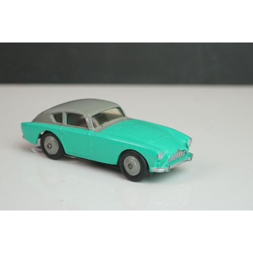 1087 - 13 Mid 20th C Dinky play worn diecast models to include Vanguard x 2, Chrysler, Armstrong Siddeley, ... 