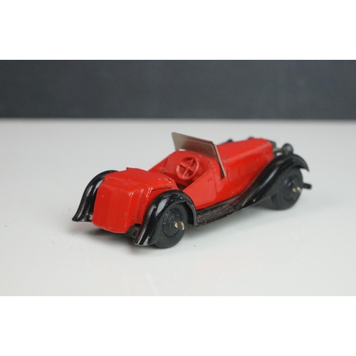 1087 - 13 Mid 20th C Dinky play worn diecast models to include Vanguard x 2, Chrysler, Armstrong Siddeley, ... 