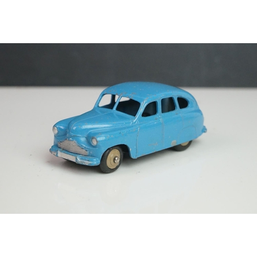 1087 - 13 Mid 20th C Dinky play worn diecast models to include Vanguard x 2, Chrysler, Armstrong Siddeley, ... 