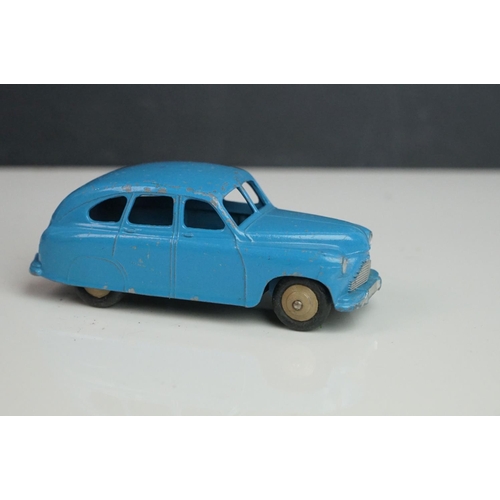 1087 - 13 Mid 20th C Dinky play worn diecast models to include Vanguard x 2, Chrysler, Armstrong Siddeley, ... 