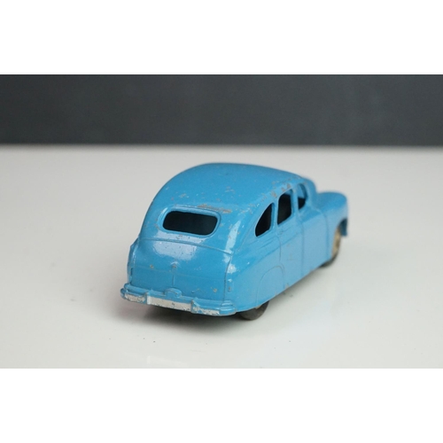 1087 - 13 Mid 20th C Dinky play worn diecast models to include Vanguard x 2, Chrysler, Armstrong Siddeley, ... 