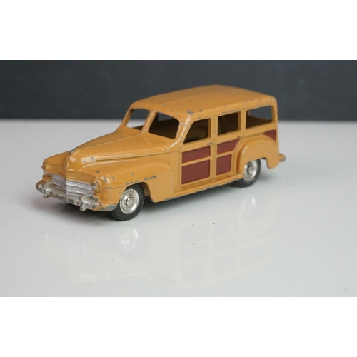 1087 - 13 Mid 20th C Dinky play worn diecast models to include Vanguard x 2, Chrysler, Armstrong Siddeley, ... 