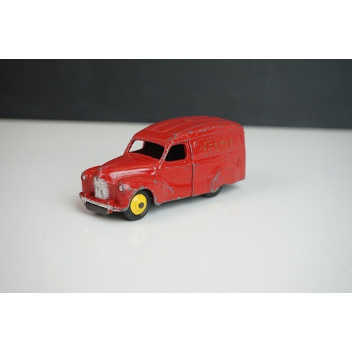 1088 - Six 20th C Dinky commercial diecast models to include Petrol Tanker, ESSO Trojan, 470 Austin, 470 Ne... 