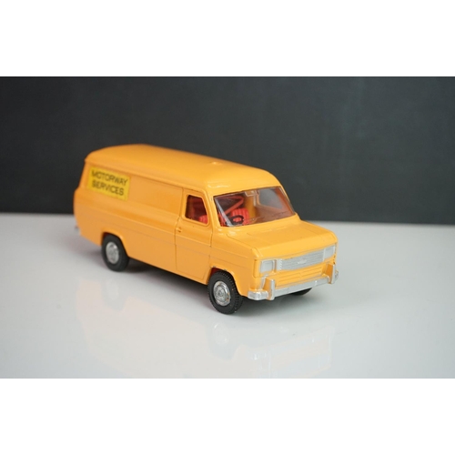 1088 - Six 20th C Dinky commercial diecast models to include Petrol Tanker, ESSO Trojan, 470 Austin, 470 Ne... 