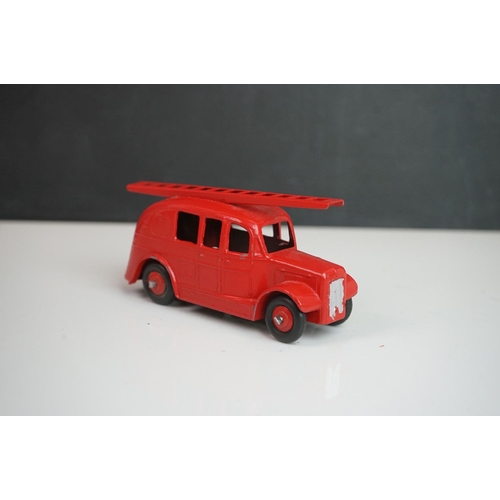 1089 - Six mid 20th C Dinky emergency service diecast models to include 2 x Daimler Ambulance, Ambulance, a... 