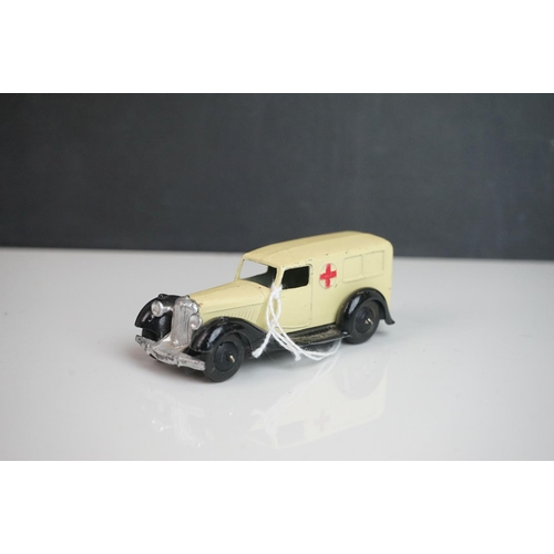 1089 - Six mid 20th C Dinky emergency service diecast models to include 2 x Daimler Ambulance, Ambulance, a... 