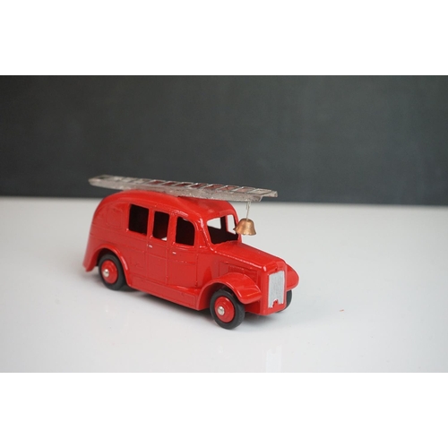 1089 - Six mid 20th C Dinky emergency service diecast models to include 2 x Daimler Ambulance, Ambulance, a... 